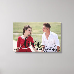 Liebe Foto Overlay   Erstellen Sie Ihr eigenes ben Leinwanddruck