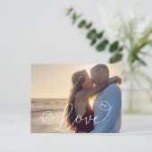 Liebe Foto Postkarte (Stehend Vorderseite)