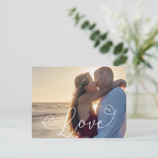 Liebe Foto Postkarte (Stehend Vorderseite)