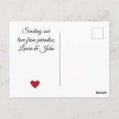 Liebe Foto Postkarte (Rückseite)