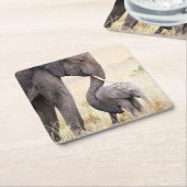 Liebe-Foto Rechteckiger Pappuntersetzer (angewinkelt)