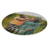 Liebe-Foto-Zuschnitt Schneidebrett (Ecke)