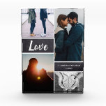 Liebe Fotoblock<br><div class="desc">Passen Sie diesen Foto-Block mit bis zu vier Ihrer Lieblingsfotos zusammen. Personalisieren Sie mit Ihren Namen und Ihrem speziellen Datum. Elegant und trendig ein perfektes Geschenk für Hochzeitsfeiern.</div>