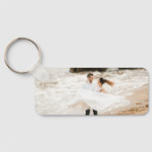 Liebe FotoCollage 4 Fotos Jubiläumsgeschenk Schlüsselanhänger (Rückseite)