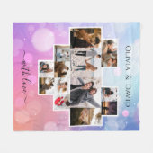 Liebe FotoCollage Fleecedecke (Vorderseite (Horizontal))