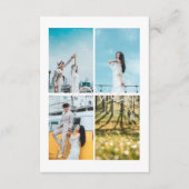 Liebe Fotocollage Hochzeit Begleitkarte (Vorderseite)