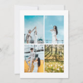 Liebe Fotocollage Hochzeit Einladung (Vorderseite)