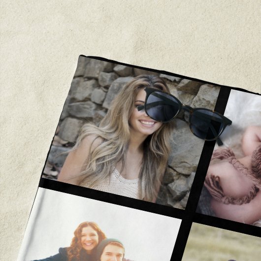Liebe FotoCollage Strandtuch (Beispiel)