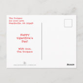 LIEBE Fotocollage Valentine Postkarte (Rückseite)