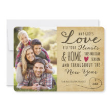 Liebe-Fotokarte Vintager Gott