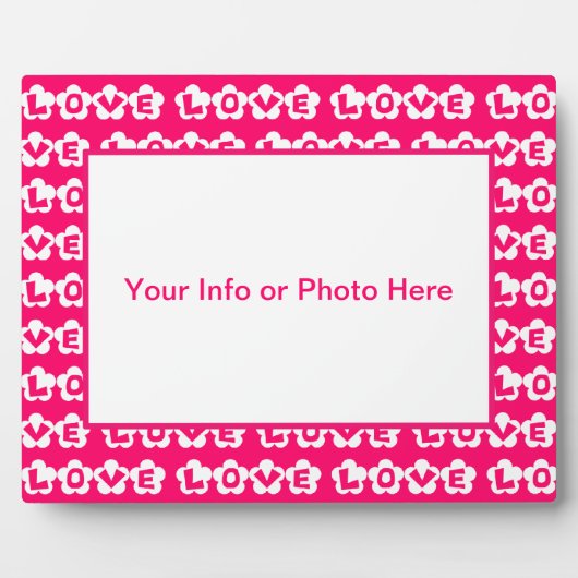 LIEBE FOTOPLATTE (Vorderseite)