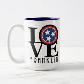 LIEBE Franklin Tennessee 15oz Zweifarbige Tasse (Links)