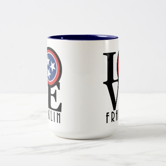 LIEBE Franklin Tennessee 15oz Zweifarbige Tasse (Mittel)