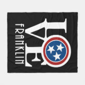LIEBE Franklin Tennessee Fleecedecke (Vorderseite (Horizontal))