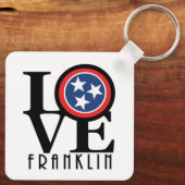 LIEBE Franklin Tennessee Schlüsselanhänger (Rückseite)