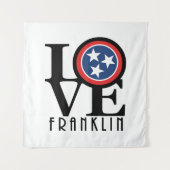 LIEBE Franklin Tennessee Wandteppich (Vorderseite)