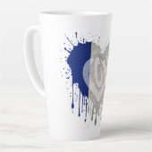 Liebe Frankreich Flagge Milchtasse (Linke Ecke)