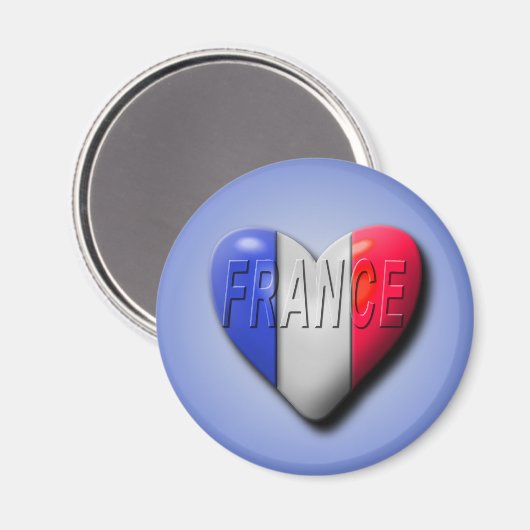 Liebe Frankreich Magnet (Vorderseite/Rückseite)