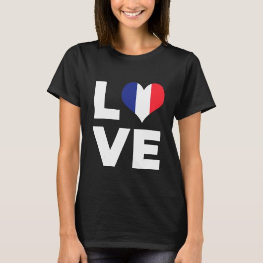 Liebe Frankreich T-Shirt (Vorderseite)