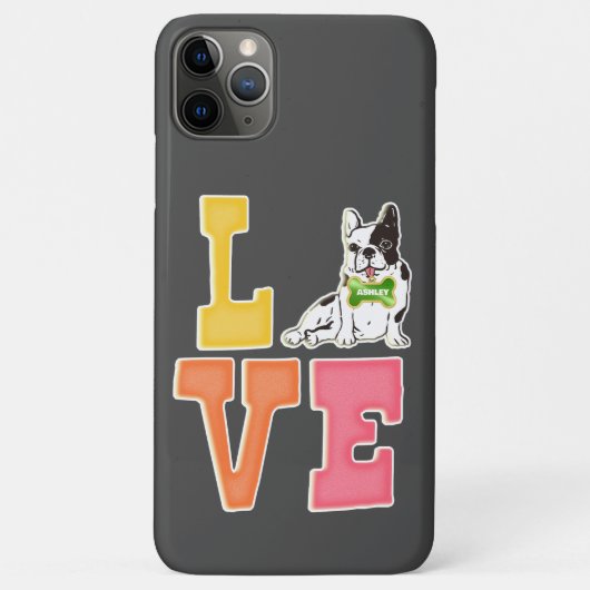 Liebe Französisch Bulldog Niedlicher Hund Vater Hu Case-Mate iPhone Hülle (Rückseite)