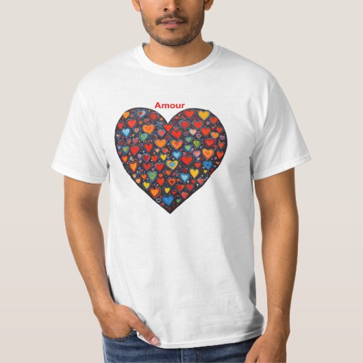 Liebe - Französisch T-Shirt (Vorderseite)
