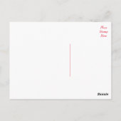 Liebe Französische Bulldog-Welpendockkarte Postkarte (Rückseite)