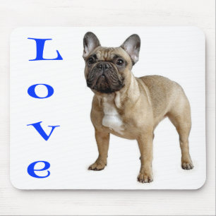 Liebe Französische Bulldogge Welpen Hund Mauspad