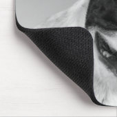 Liebe Französischer Bulldog Welpenhund Schwarz-Wei Mousepad (Ecke)