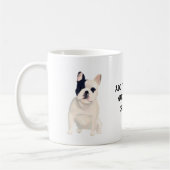 Liebe Französischer Bulldogs Niedlich Caricature C Kaffeetasse (Links)