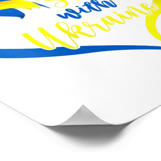 Liebe Frauen Herz Ukraine Sonnenblume Ukrainisch I Poster (Ecke)