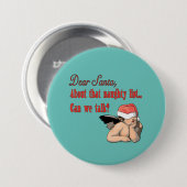 Liebe freche Liste Sankt Button (Vorne & Hinten)