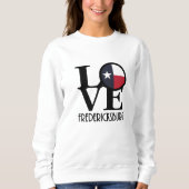 LIEBE Fredericksburg Texas Sweatshirt (Vorderseite)