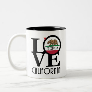 LIEBE Freedom California 11oz Zweifarbige Tasse
