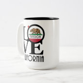 LIEBE Freedom California 15oz Zweifarbige Tasse (Vorderseite Links)