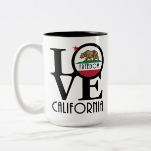 LIEBE Freedom California 15oz Zweifarbige Tasse
