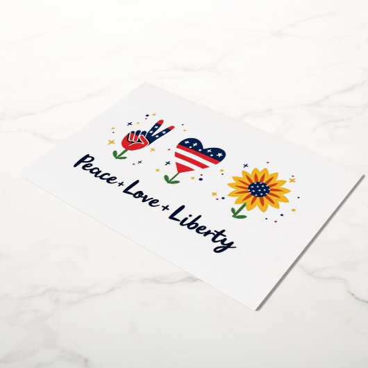 Liebe Freiheit am 4. Juli Einladung (Gedreht)