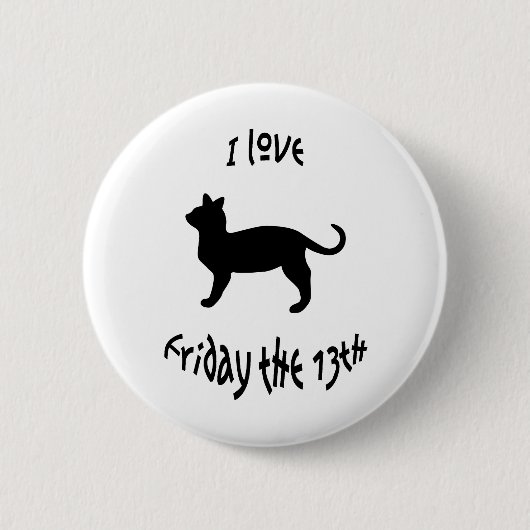 Liebe Freitag Der 13. Button (Vorderseite)
