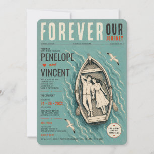 Liebe & Freizeit Abenteuer Hochzeitsgazette Einladung