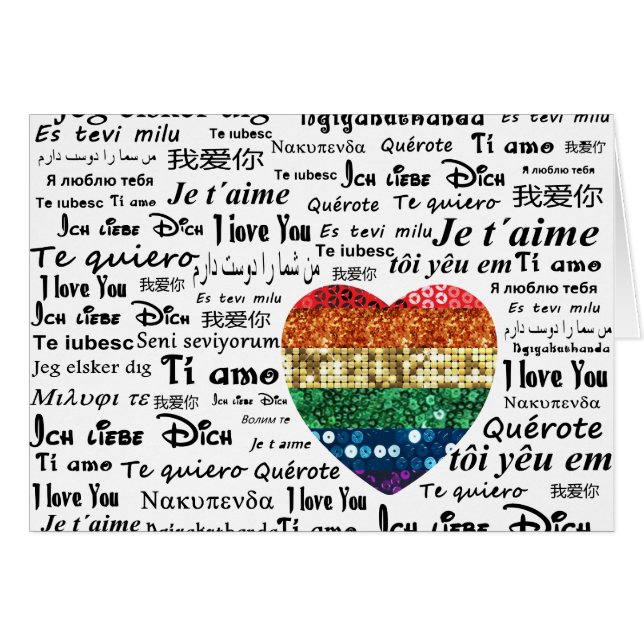 Liebe Fremdsprachen (Vorderseite (Horizontal))