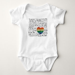 Liebe Fremdsprachen Baby Strampler