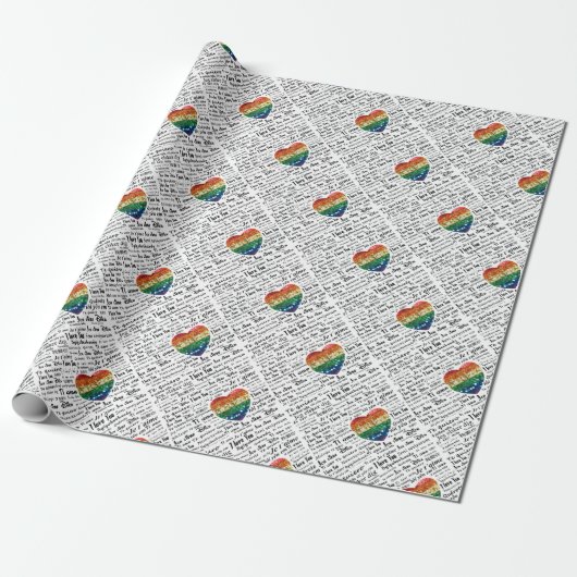 Liebe Fremdsprachen Geschenkpapier (Ungerollt)