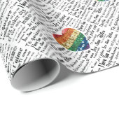 Liebe Fremdsprachen Geschenkpapier (Rolleneckpunkt)