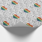 Liebe Fremdsprachen Geschenkpapier (Ecke)