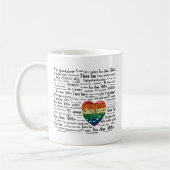 Liebe Fremdsprachen Kaffeetasse (Links)