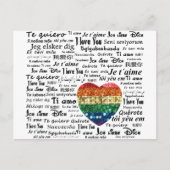 Liebe Fremdsprachen Postkarte (Vorderseite)