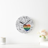 Liebe Fremdsprachen Runde Wanduhr (Zuhause)