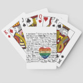 Liebe Fremdsprachen Spielkarten (Rückseite)