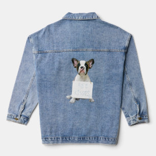 Liebe French Bulldog Frenchie Mama Vater Dog Puppy Jeansjacke