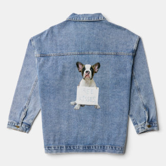 Liebe French Bulldog Frenchie Mama Vater Dog Puppy Jeansjacke