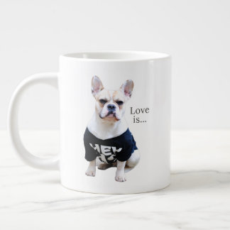 Liebe French Bulldog Frenchie Mama Vater Dog Puppy Jumbo-Tasse